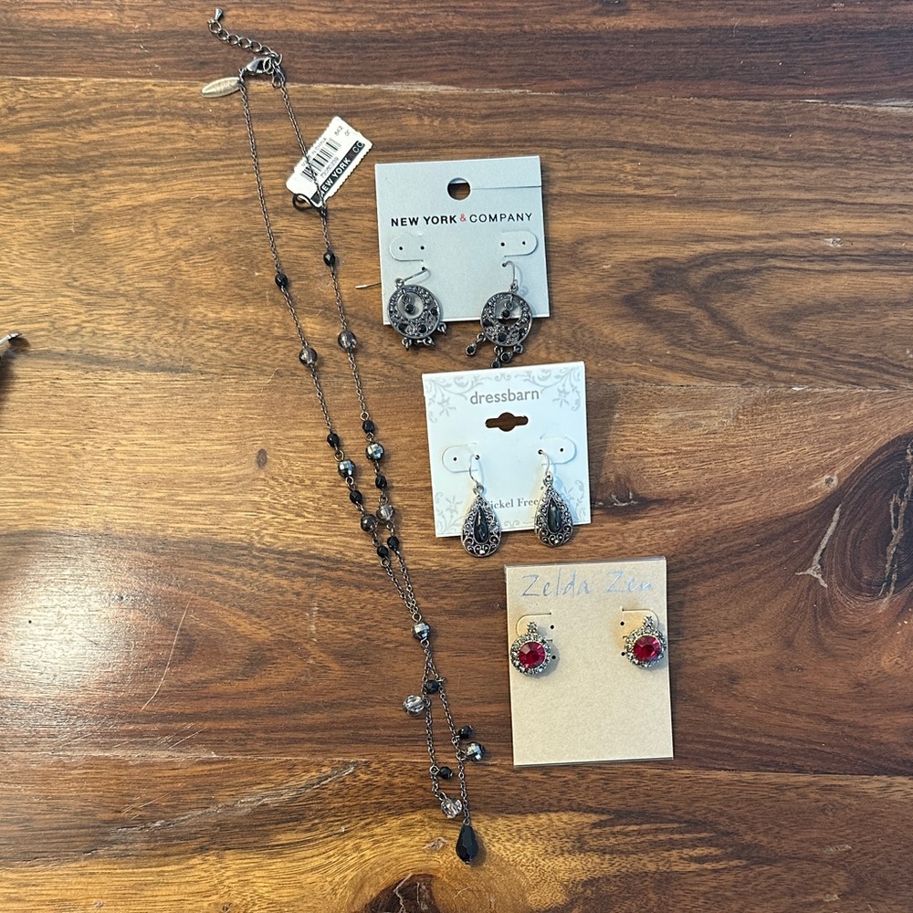 Selection of jewelry never worn.